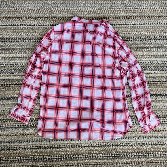 Doublju 3XL Red, White, and Blue Plaid Long Sleeve Shirt - Picture 9 of 11